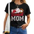 Retro Baseball Mom Mama Baseball Life Softball Life Game Day Women T-shirt
