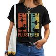 Retro Ducks Whispering Erpel T-shirt Frauen