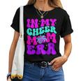 Retro Groovy In My Cheer Mom Era On Back Women T-shirt