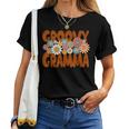 Retro Groovy Gramma Matching Family Mother's Day Party Women T-shirt