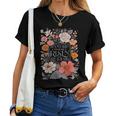 He Is Risen He Is Not Here Easter Day Christian Jesus Floral Women T-shirt