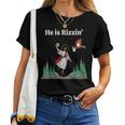 He Is Rizzin' Jesus Basketball Christian Good Friday Easter Women T-shirt