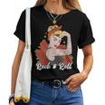 Rockabilly Rockabella Rockera Rock & Roll Cuello Camiseta de mujer