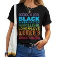 Science Is Real Black Lives Matter Rainbow Lgbt Pride Gay Women T-shirt