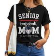Senior Baseball Mom 2024 Senior Mom Class Of 2024 Baseball Women T-shirt