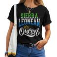 Sierra Leonean Queen Sierra Leonean Sierre Leone Flag Women T-shirt