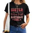 Sister Of The Berry First Birthday Girl Strawberry Family Women T-shirt