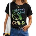 Somebody's Feral Child Toddler Girl And Boy Quotes Women T-shirt