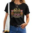 Spqr Legionario De Roma Imperio Romano Ejército Romano Camiseta de mujer