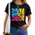 Subtle Pansexual Flower Floral Pan Pride Month Lgbtq Plant Women T-shirt