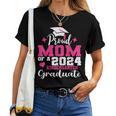 Super Proud Mom Of 2024 Kindergarten Graduate Awesome Family Women T-shirt