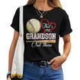 That's My Grandson Out There Baseball Grandma Mother's Day Women T-shirt