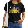 Tie Dye Softball Mom Softball Game Day Vibes Women T-shirt