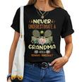 Never Underestimate A Grandma With A Tennis Racquet Tennis Women T-shirt
