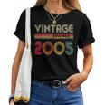 Vintage 2005 19 Years Old Boys And Girls 19Th Birthday Women T-shirt