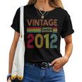 Vintage 2012 12 Years Old Boys And Girls 12Th Birthday Women T-shirt