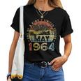 Vintage Legend Since May 1964 60Th Birthday For Women Women T-shirt