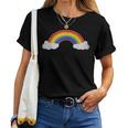 Vintage Rainbow Retro 70S 80S Style Gay Pride Lgbtq Women T-shirt