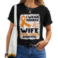 I Wear Orange For My Wife Ms Multiple Sclerosis Awareness Women T-shirt