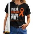 I Wear Orange For My Wife Ms Warrior Multiple Sclerosis Women T-shirt