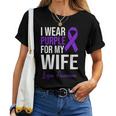 I Wear Purple For My Wife Lupus Warrior Lupus Women T-shirt