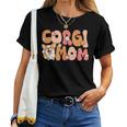 Welsh Corgi Pembroke Groovy World's Best Corgi Mom Women T-shirt