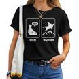 Wingsuit Flyer Skydiver Base Jumper Wingsuit Flying Women T-shirt