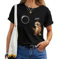 Woah Sloth Solar Eclipse 2024 Eclipse Sloth Women T-shirt
