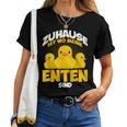 Zuhause Ist Wo Meine Enten Sind Ducks T-shirt Frauen