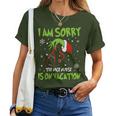 Christmas I Am Sorry The Nice Nurse Is On Vacation Women T-shirt