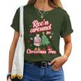 Roc'n Around The Christmas Tree Er Ed Rn Pacu Icu Nurse Xmas Women T-shirt