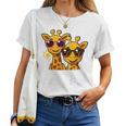 Children's With Big Sister Giraffe Motif T-shirt Frauen