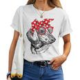 Dachshund Dog Mom Bandana Sunglasses Mother's Day Women T-shirt