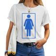 Toilet Sign Nerd Geek Graphic Women T-shirt