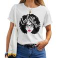 Afro Diva Pink Lips Melanin Black Girl Magic Unbothered Women T-shirt