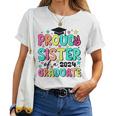 Proud Sister Of 2024 Graduate Class Graduation Last School Women T-shirt