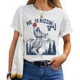 He Is Rizzin Easter Basketball Christian Religious Women T-shirt