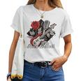 Rockabilly Rockabellaintage Rockera Rock & Roll Sin Mangas Camiseta de mujer