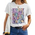 In My Summer Break Era Groovy Smile Face Summer Vacation Women T-shirt
