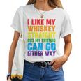 I Like My Whiskey StraightLesbian Gay Pride Lgbt Women T-shirt