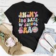 In My 100 Days Of School Era Groovy Retro Student Teacher Women T-shirt Funny Gifts