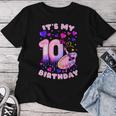 10Th Birthday Girl 10 Years Painting Art Number 10 Women T-shirt Funny Gifts