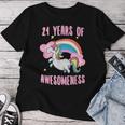21St Birthday Unicorn21 Year Old Girl Niece Women T-shirt Funny Gifts