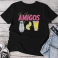 The 3 Three Amigos Tequila Shot Glass Cinco De Mayo Women T-shirt Funny Gifts