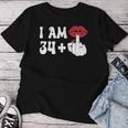 I Am 34 1 Middle Finger & Lips 35Th Birthday Girls Women T-shirt Personalized Gifts