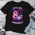 8Th Birthday Girl 8 Years Painting Art Number 8 Women T-shirt Personalized Gifts
