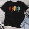 Abcd Pencil Lightning Rock'n Roll Teacher Back To School Women T-shirt Funny Gifts