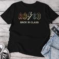 Abcd Teacher Back To School Teacher Student Rock Camiseta de mujer Regalos divertidos