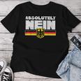 Absolutamente Nein Bandera Alemana Divertida Oktoberfest Hombres Es Camiseta de mujer Regalos divertidos