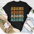Adams Last Name Family Reunion Surname Personalized Women T-shirt Funny Gifts
